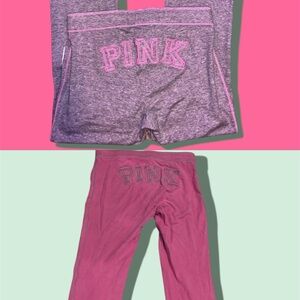 Victoria's Secret Pink and Gray Lounge Pants